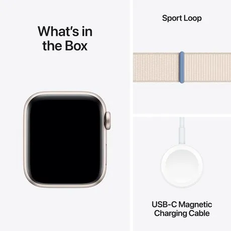 Apple Watch SE GPS + Cellular Aluminium Case with Sport Loop (40mm) 2023