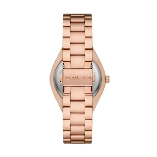 Michael Kors Lennox Three-Hand Rose Gold-Tone Stainless Steel Watch - MK7462