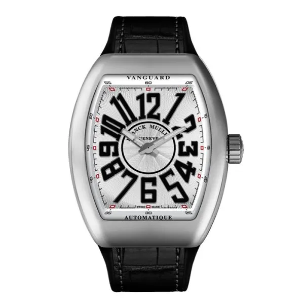 Franck Muller Vanguard 41 Slim White/Black Dial Stainless Steel Watch