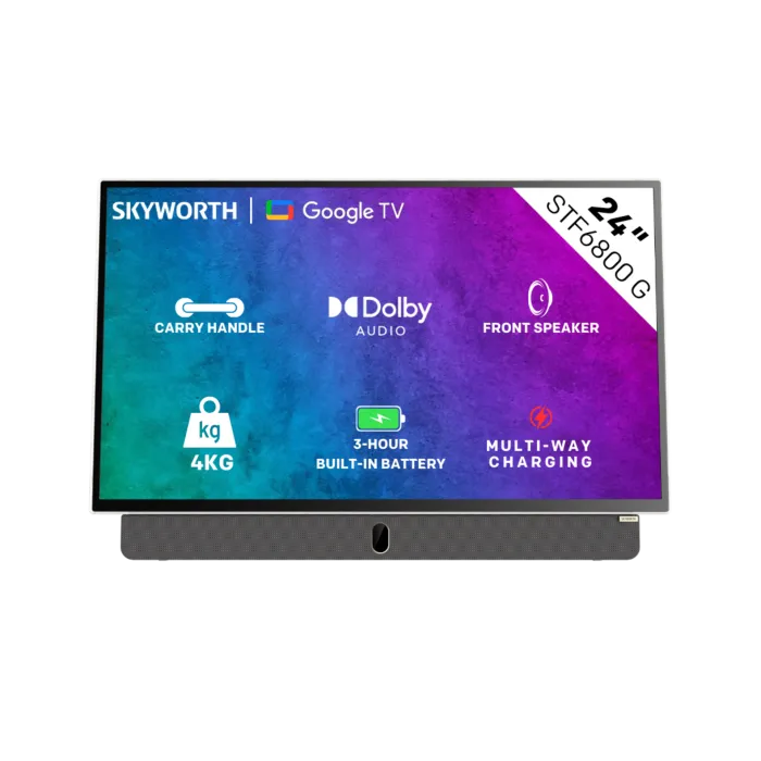 Skyworth 24-inch FHD Google TV-24STF6800Grey