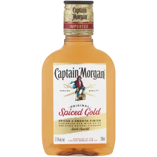 Captain Morgan Original Spiced Gold Rum Bottle 200ml