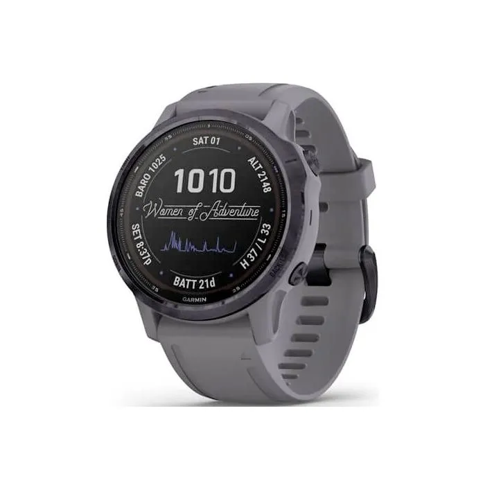 Garmin Fenix 6S Multisport Fitness Watch - Pro Solar Edition, Grey