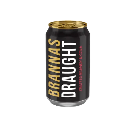 Brannas Draught - 3yr Brandy & Crafted Cola - 330ml x 24