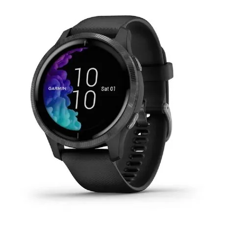 Garmin Venu Smartwatch - Black with Slate Hardware