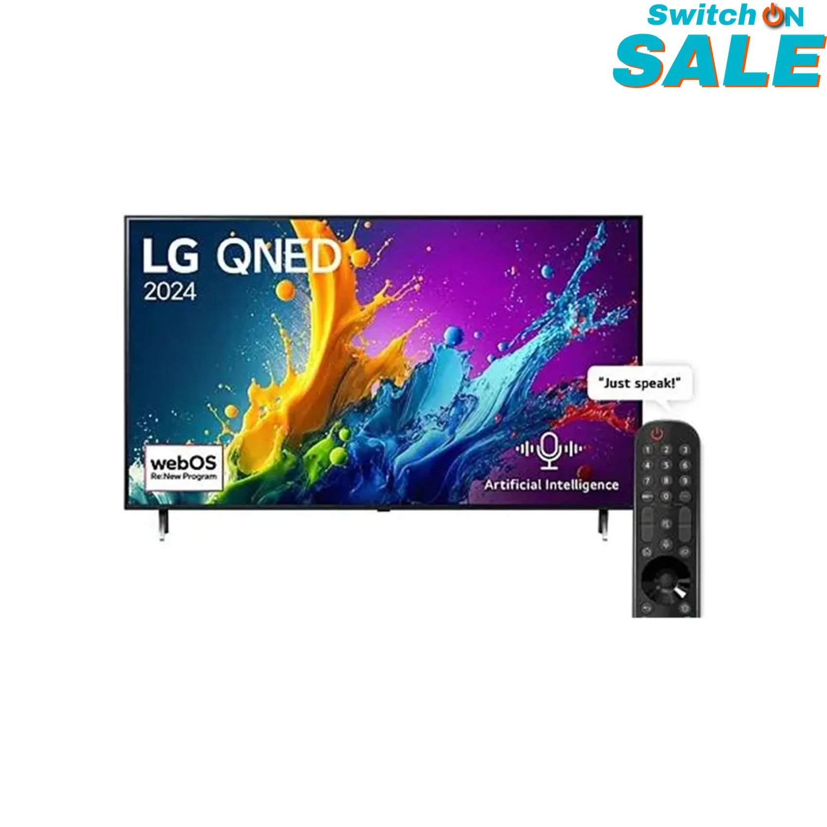 LG 55" QNED QNED80 4K SMART TV AI MAGIC REMOTE HDR10 WEBOS24 2024