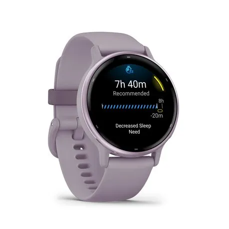 Garmin Vivoactive 5 - Metallic Orchid Aluminum Bezel with Orchid Case and Band