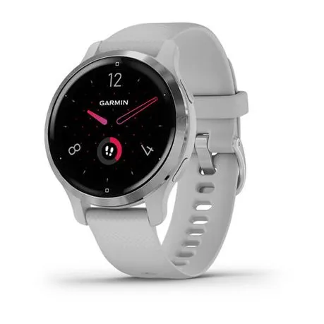 Garmin Venu 2S Smartwatch (40mm) - Silver Bezel with Mist Grey Case & Silicone Band