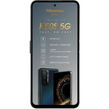 Hisense H50s 5G 128GB Single Sim - Black