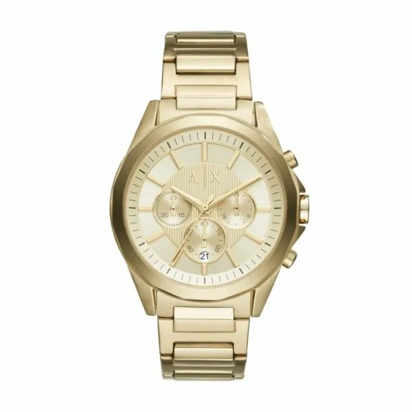 Armani Exchange Chronograph Gold-Tone Stainless Steel Watch - AX2602