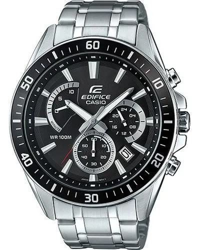 Casio Edifice Analog Wrist Watch (Silver & Black)