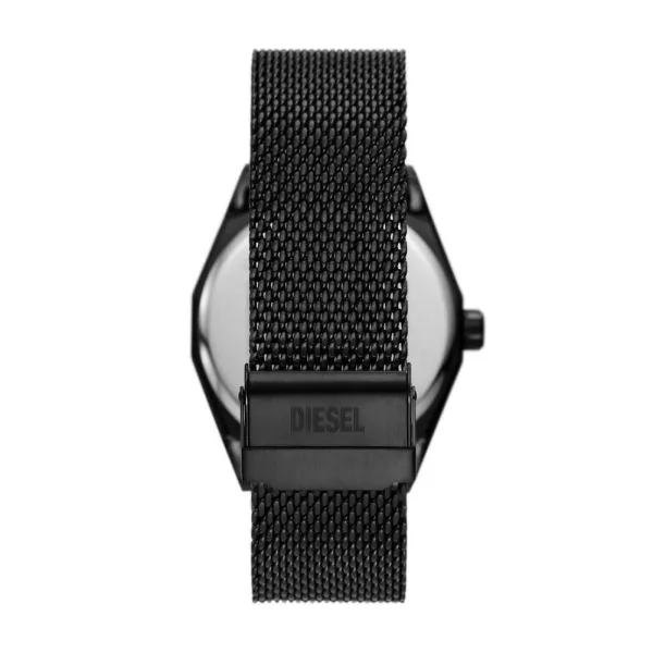 Diesel Men's Scraper Three-Hand, Black Stainless Steel Watch - DZ2194