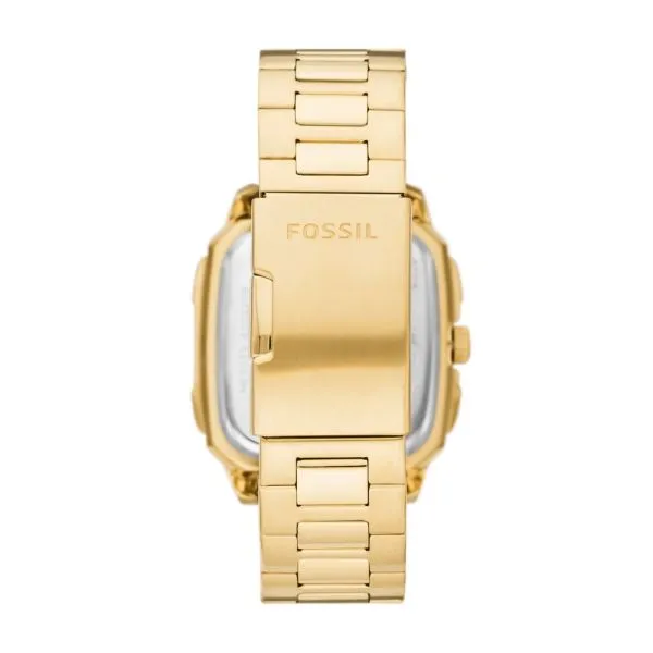 Fossil men's Inscription Automatic Gold-Tone Stainless Steel Watch-ME3239