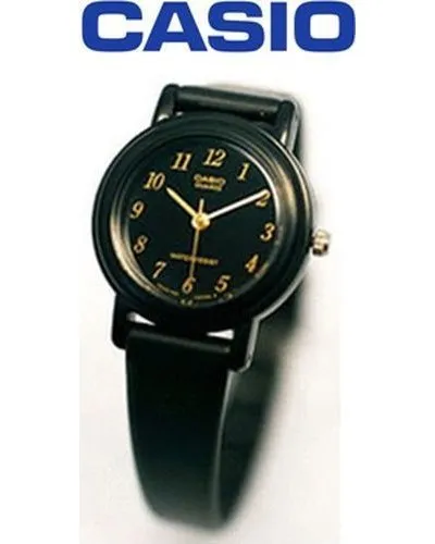 Casio Wr Dial Index Analog Watch (Black & Gold)