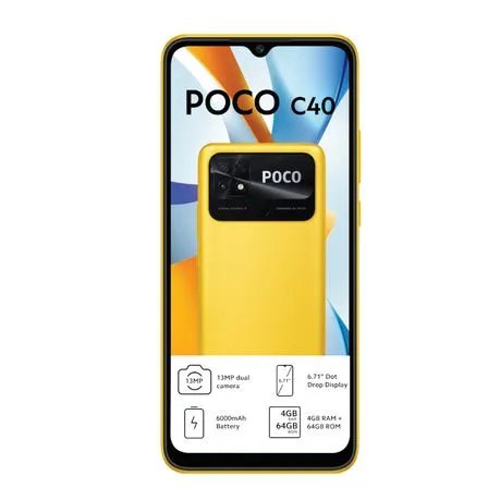 POCO C40 64GB LTE Dual Sim - Black