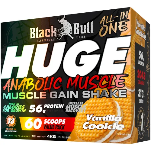 Huge Anabolic Muscle Gain Shake Vanilla Cookie 4kg