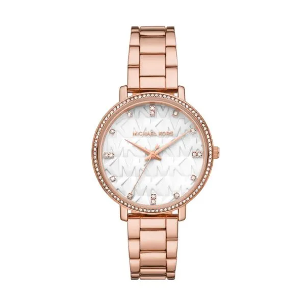 Michael Kors Pyper Three-Hand Rose Gold-Tone Alloy Watch - MK4594