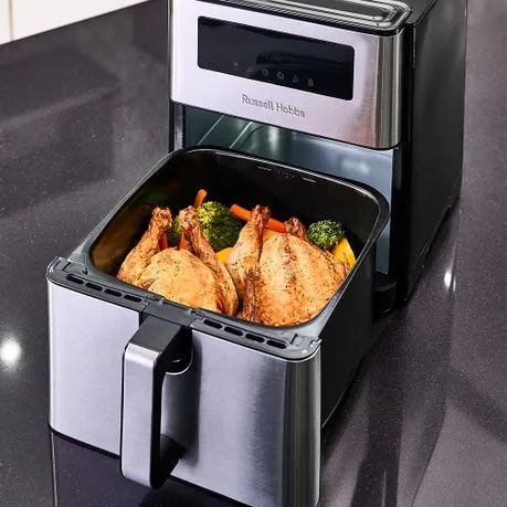 Russell Hobbs Stainless Steel Super Nova Air Fryer - 9 Liter- RHAFP09