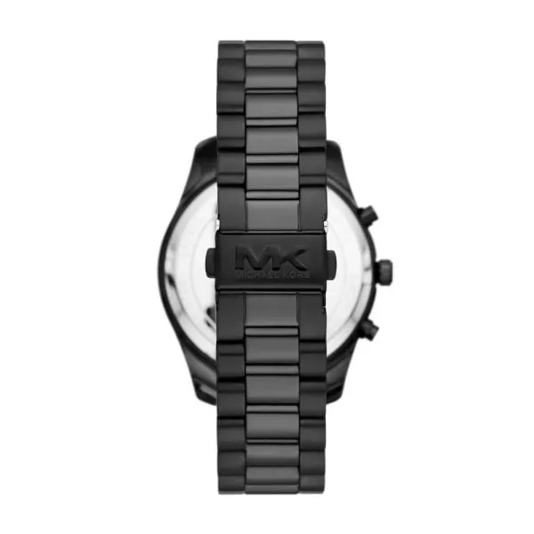 Michael Kors Lexington Chronograph Black Stainless Steel Watch - MK9154