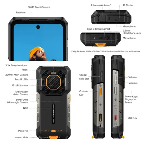 Ulefone Armor 26 ULTRA 5G Waterproof Rugged Smartphone