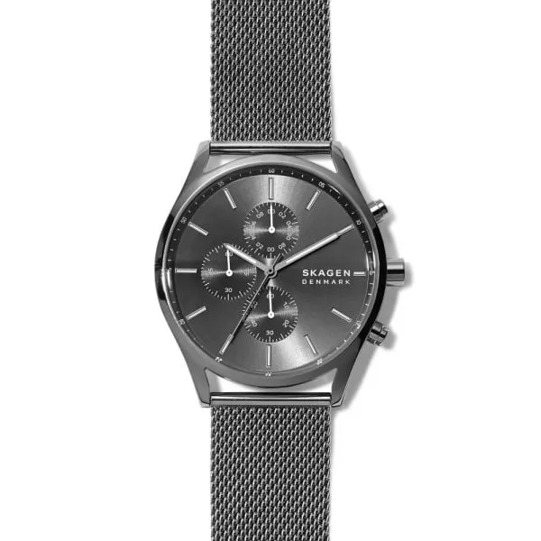 Skagen Men's Holst Gunmetal Round Stainless Steel Watch - SKW6608