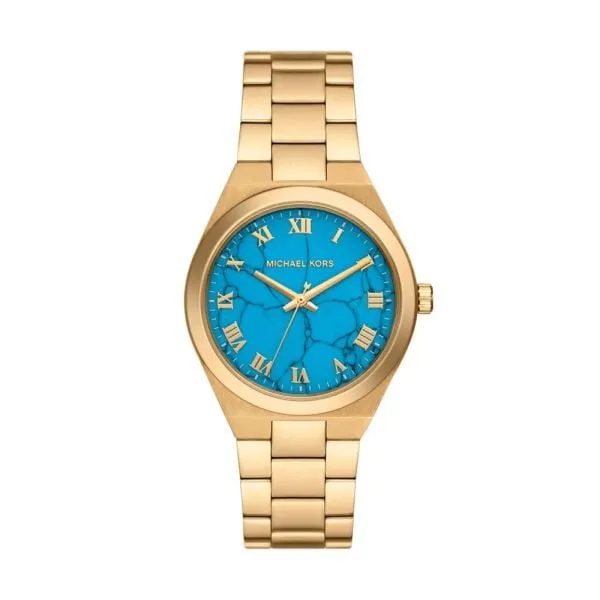 Michael Kors Lennox Three-Hand Gold-Tone Stainless Steel Watch - MK7460