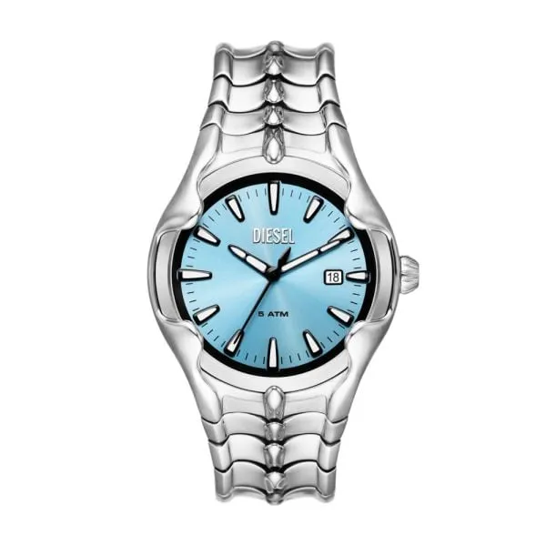 Diesel Vert Three-Hand Date Stainless Steel Watch - DZ2200