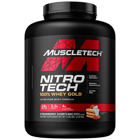 MuscleTech Nitro Tech 100% Whey Gold Strawberry - 2.51kg