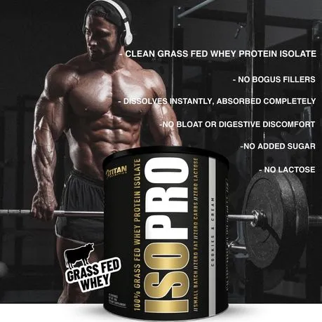 IsoPro 100% Whey Protein Isolate Cookies and Cream - 40 Servings Net Wt.1kg