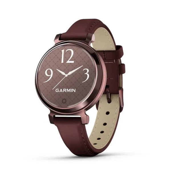 Garmin Lily 2 Classic Dark Bronze with Mulberry Leather Band Watch