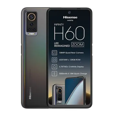 Hisense Infinity H60 Zoom 128GB Single Sim - Black