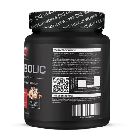 Muscle Works Whey-Bolic 900g Tin Roof Ice Cream