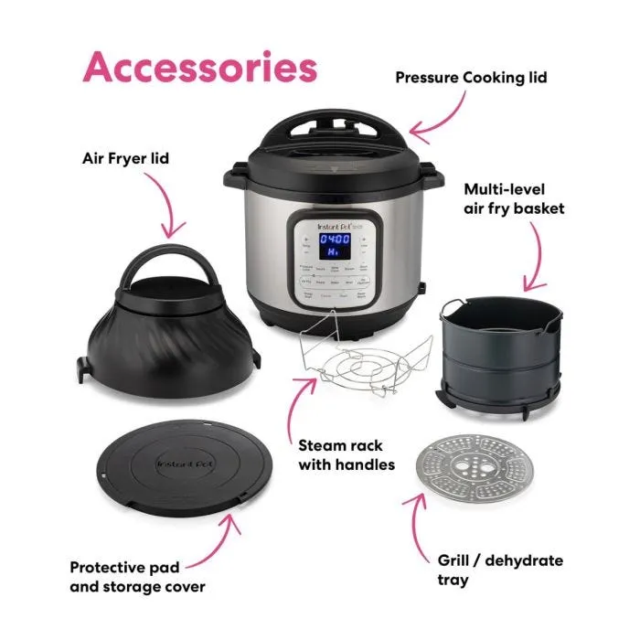 Instant Pot Duo 8L Crisp + Air Fryer (11-in-1 Smart Cooker) - 113-0047-01