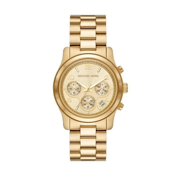 Michael Kors Runway Chronograph Gold-Tone Stainless Steel Watch - MK7323