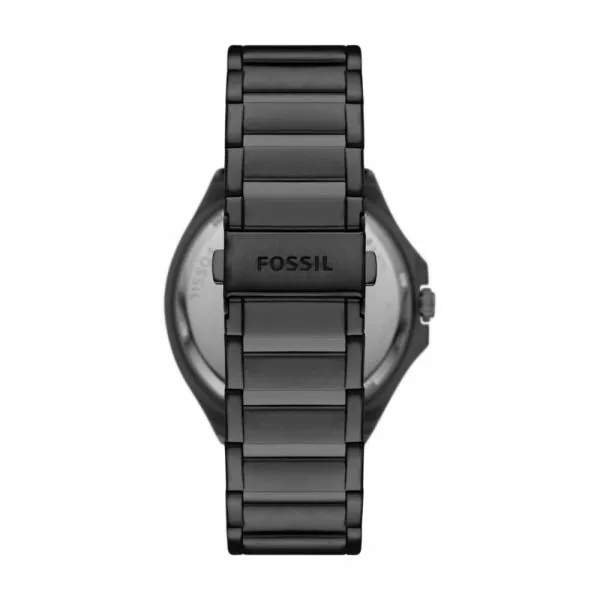 Fossil Men's Evanston Automatic Black Stainless Steel Watch - BQ2621