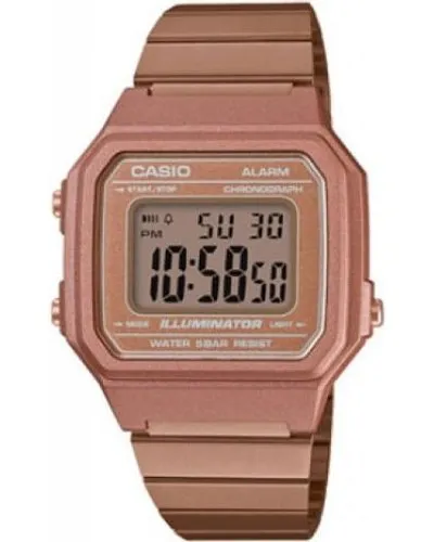 Casio Retro Digital Wrist Watch (Rose Gold)