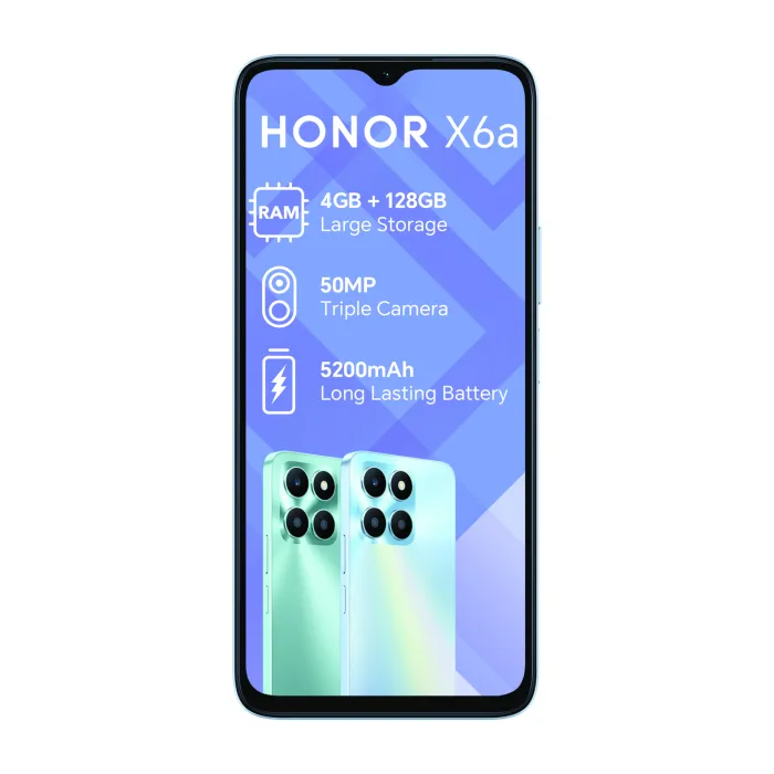 Honor X6A 128GB Dual SIM Silver