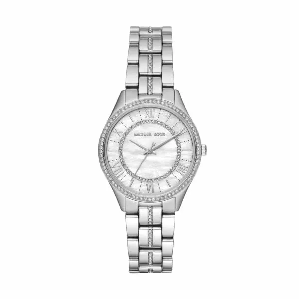 Michael Kors Women's Lauryn Silver Round Stainless Steel Watch - MK3900