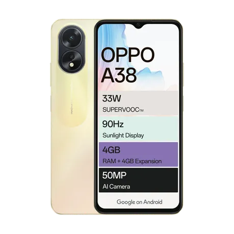 OPPO A38 128GB LTE Dual Sim - Glowing Gold