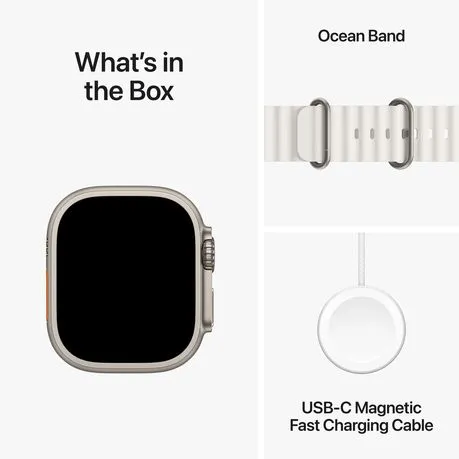 Apple Watch Ultra 2 GPS + Cellular, Titanium Case with Ocean Band (49mm)