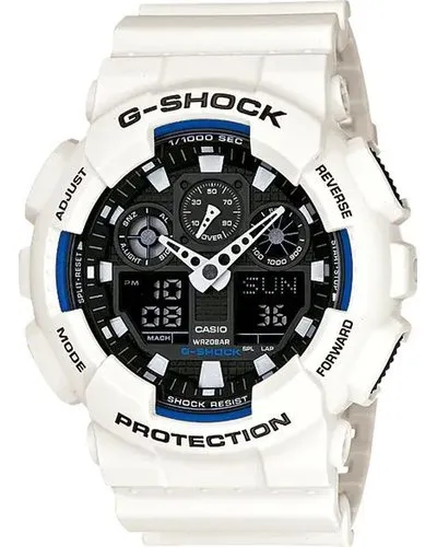 Casio G-Shock GA-100B Watch (White)