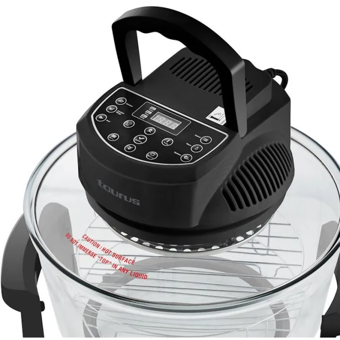 Taurus Turbo Cuina Digital Glass Convection / Air Fryer - 12L, 1400W