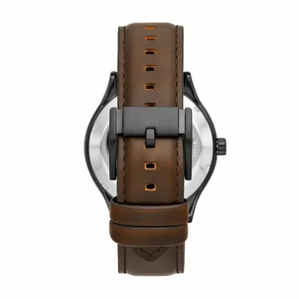 Fossil Men's Fenmore Automatic Brown Leather Watch - BQ2651