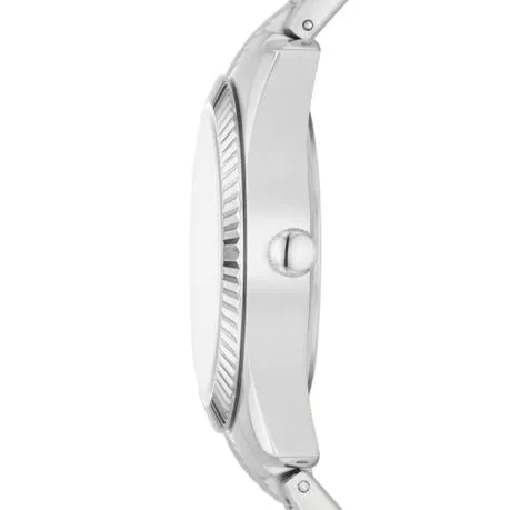 Fossil Scarlette Womens Silver Stainless Steel Watch - ES5197