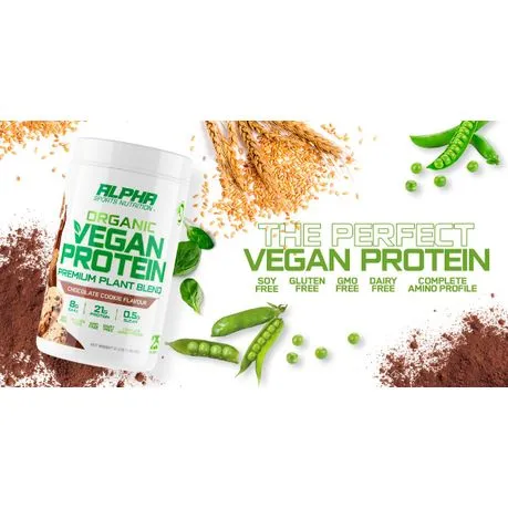 Alpha Sports Nutrition Organic Vegan Protein 800g