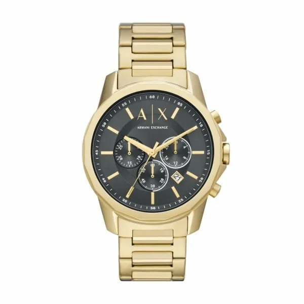 Armani Exchange Chronograph Gold-Tone Stainless Steel Watch - AX1721