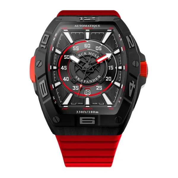 Franck Muller Skafander Black/Red Titanium Watch