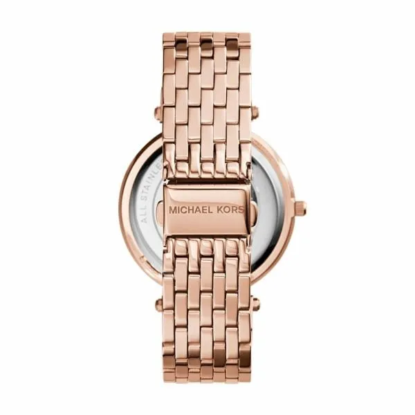 Michael Kors Women's Darci Rose Gold Round Stainless Steel Watch - MK3192