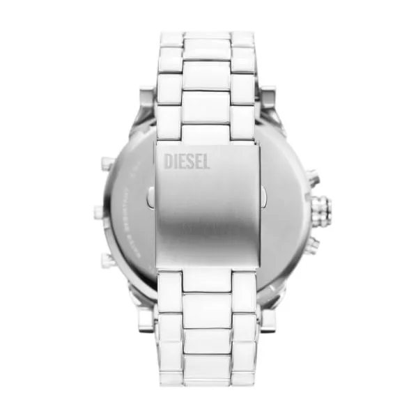 Diesel Mr. Daddy 2.0 Chronograph White and Stainless Steel Watch - DZ7481