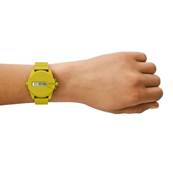 Diesel Men's Baby Chief Digital, Yellow Aluminum Watch - DZ2207