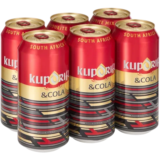 Klipdrift Brandy & Cola Cans 6 x 440ml